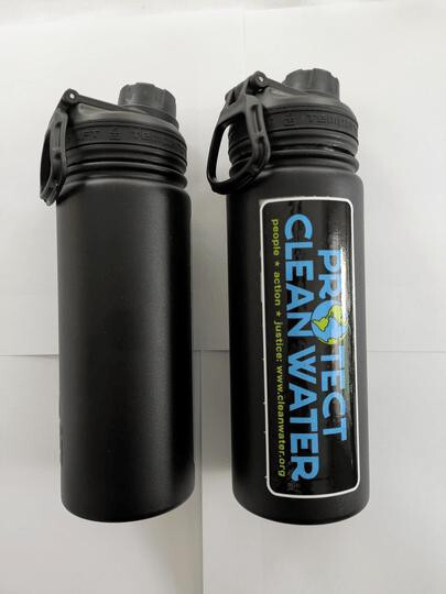 Clean Water Fund 18 oz Black Tempercraft Water Bottle